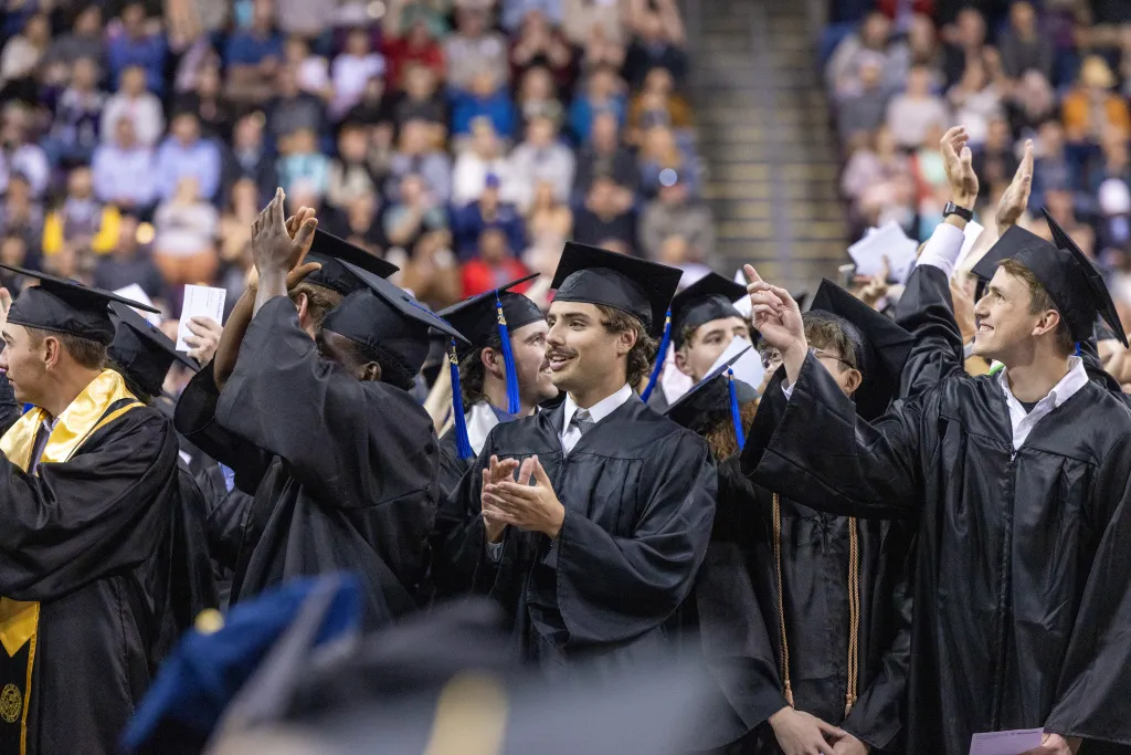 Students at Commencement Ceremony