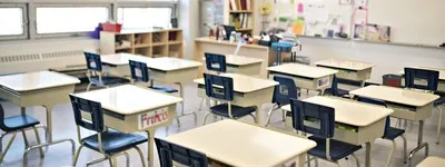 photo of an empty elementary classroom